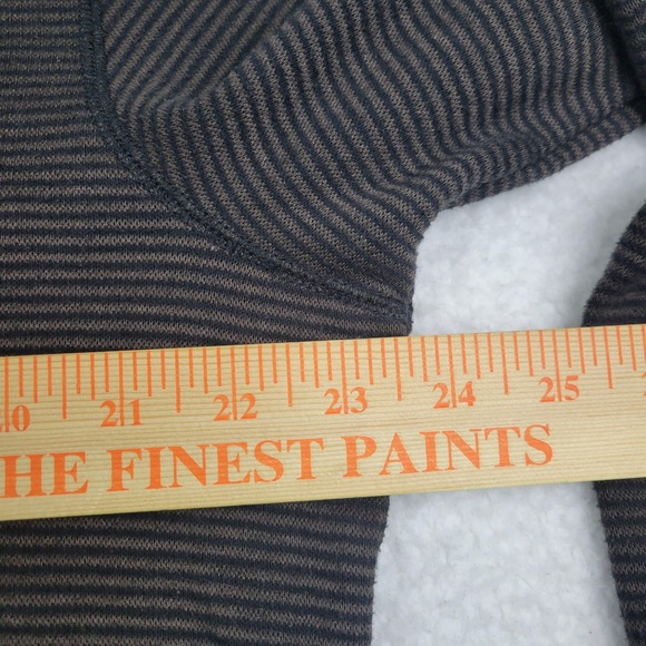 ExOfficio Pullover Hoodie Mens XL Brown Striped Half Zip Kangaroo Pocket Outdoor - Picture 5 of 9
